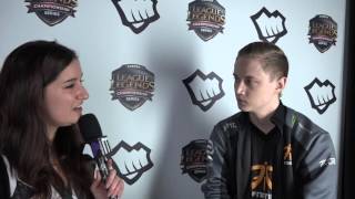 LCS Spring S6 Interview de Fnatic Rekkles [upl. by Trebo]