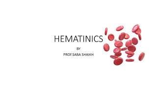 Hematinics [upl. by Eneloj]