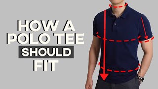 How Should A Polo Shirt Properly Fit  A SIMPLE GUIDE TO MENS SHIRT FIT [upl. by Tlevesoor]