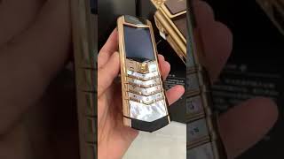 2019 vertu signature s design red gold phone mobile price [upl. by Yrbua]