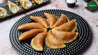 Egyptian Qatayef Recipe by SooperChef  Eid Dessert Recipes [upl. by Eloci]