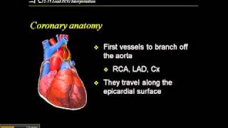 1215 Lead ECG Coronary Anatomy Part 1 [upl. by Misa]