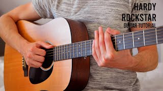 HARDY  ROCKSTAR EASY Guitar Tutorial With Chords  Lyrics [upl. by Fern416]