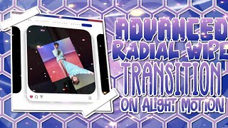 advanced radial wipe transition on alight motion  alight motion tutorials [upl. by Call377]