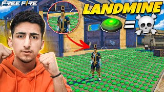 Landmine  Death💀Only Landmines 49 Players On Factory Roof  Free Fire India [upl. by Rosenfeld]