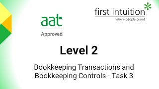 AAT Bookkeeping Transactions and Bookkeeping Controls  Task 3 [upl. by Byler226]