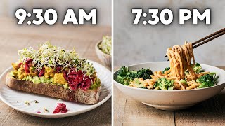 24 hours of healthy vegan meals easy amp high protein [upl. by Kenaz]