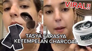 TASYA FARASYA REVIEW SKINCARE MASKER WAJAH BAMBOO CHARCOAL  Eileen Grace Black Jelly Mask [upl. by Eslud838]