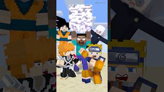 Help Herobrine lift bedrocks shorts helpherobrine goku naruto gojo ichigo minecraftshorts [upl. by Swetiana]