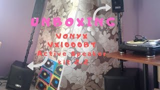 Unboxing Vonyx VX1000BT Active Speaker kit 22 [upl. by Furnary230]