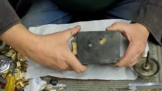 Cleaning an old Diebold Safe lock [upl. by Russi]