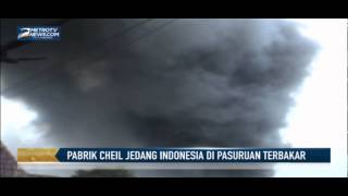 Pabrik Cheil Jedang Indonesia di Pasuruan Terbakar [upl. by Emmey]