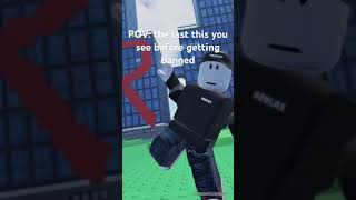 POV the last thing you see before getting banned roblox [upl. by Adnarim]