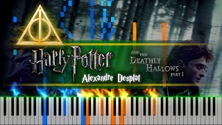 Harry Potter and the Deathly Hallows pt1 Medley  Alexandre Desplat piano tutorial  sheet piano [upl. by Shiff725]