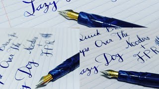 Noodlers Ahab fitted with Fountain Pen Revolution Ultra Flex Nib amp Feed [upl. by Ehud140]