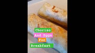 Yum Yum Chorizo amp Eggs Breakfast chorizo breakfast breakfastburrito [upl. by Placidia976]