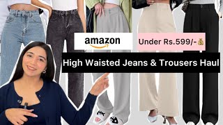 Amazon High Waisted Jeans 😍 Haul Starting Rs331 Only  💕NeetuSikka [upl. by Filbert]