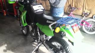 KLR 650 06 revving redline [upl. by Hairahs]