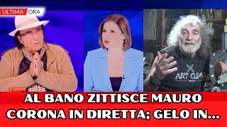 Al bano zittisce Mauro Corona in diretta gelo in studio la conduttrice Bianca Berlinguer [upl. by Wanfried363]