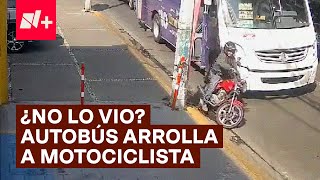 Motociclista se cae frente a un camión y este lo arrolla  N accidente motociclistas [upl. by Ssidnak702]