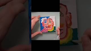 Cubism Art for kids  Face Portrait Time lapse amp Tutorial For Beginners  Pablo Picasso [upl. by Ojadnama391]