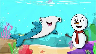 The Adventure Animation Discovering the Guitarfish Haddock and Hammerhead Shark [upl. by Zetra]