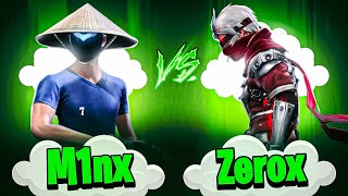 Zerox FF🇳🇵 Vs M1NX🇧🇩  Cleanest Fight Ever🍷1vs1 series 04 [upl. by Oicnerolf]