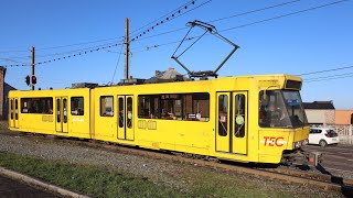 Charleroi amp Anderlues Tram TEC OTW 20230213 Slide show [upl. by Yerag]