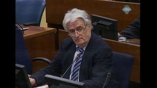 Karadzic tells court he should be rewarded [upl. by Crifasi]