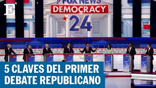 Estados Unidos  Los temas más importantes del primer debate republicano  EL PAÍS [upl. by Enrol596]