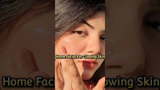 Home Facial  Glowing Skin at Home  Easy Glowing Skin Tips glowingskin shorts youtubeshorts [upl. by Eninej]