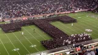 Fightin Texas Aggie Band Halftime Drill  Missouri Game at Kyle Field on November 15 2014 [upl. by Nylcsoj826]