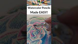 The EASIEST Way for Beginners to Use Watercolor Pencils Watercolorpencils [upl. by Eriha]