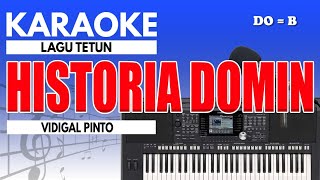 Karaoke  Historia Domin  Vidigal Pinto [upl. by Teahan]