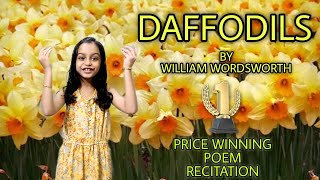 Daffodils by William Wordsworth🥰🥰 Prize winning poem recitation😍😍 [upl. by Anitnamaid13]