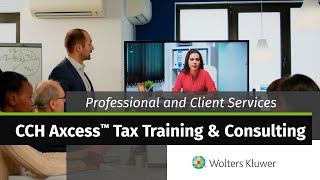 Wolters Kluwer  Professional and Client Services CCH Axcess™ Tax Training amp Consulting [upl. by Enimajneb]