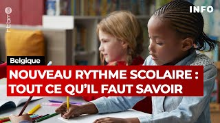 Enseignement francophone en Belgique  changement du rythme scolaire [upl. by Dranoc985]