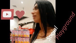 infield little talk with a girl in supermarket DAISO Dubai [upl. by Nevuer]