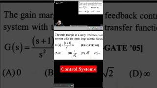 EE GATE 2005  Gain Margin based problems  Control Engineering shorts gate [upl. by Ayaet]