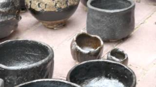 Kusakabe Tea Bowls in Smokeless Wood Kiln [upl. by Anaihr]