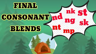 Final consonant blends  Ending blends ndnkntngmpskst thelearninghubpampamajumdar [upl. by Nois574]