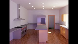 revit USING THE TEMPLATE AND LAYING OUT THE KITCHEN [upl. by Ailekat]