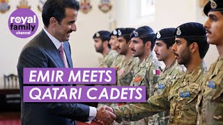 Emir of Qatar Enjoys Flypast at Royal Military Academy Sandhurst [upl. by Emyam932]