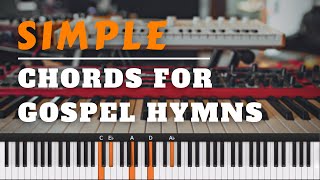 Gospel Piano Harmony for Hymns  How Great Thou Art Tutorial [upl. by Navanod125]