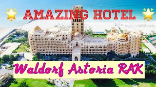 THE AMAZING WALDORF ASTORIA HOTEL RAS AL KHAIMAH  Christmas Season [upl. by Sadnalor]