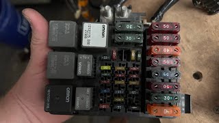 1996 K1500 LS Swap Fuse Box Modification [upl. by Latta297]