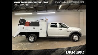 2014 RAM 5500 CREW CB 4X4 MECHANICS CRANE TRUCK CUMMINS DIESEL ONE OWNER [upl. by Eeznyl]