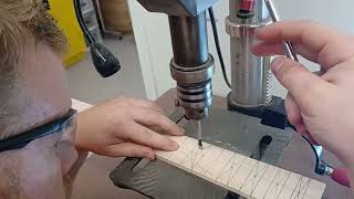 04 02 Drilling Fret Dots [upl. by Ingvar]