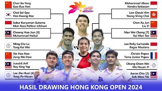 Hasil Drawing Hong Kong Open 2024 𝗔𝗗𝗔 𝗣𝗘𝗥𝗔𝗡𝗚 𝗦𝗔𝗨𝗗𝗔𝗥𝗔 𝗗𝗜 𝗕𝗔𝗕𝗔𝗞 𝗣𝗘𝗥𝗧𝗔𝗠𝗔 hongkongopen2024 [upl. by Yelad839]