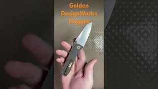 Golden DesignWorks Nugget edc everydaycarry blade pocketknife edccarry knife knives carry [upl. by Alemac]